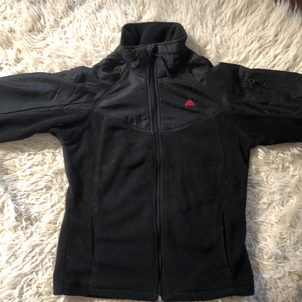 Snozu | Women’s black fleece full zipper jacket - Picture 5 of 11